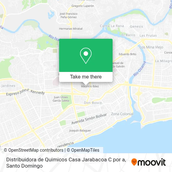 Distribuidora de Quimicos Casa Jarabacoa C por a map