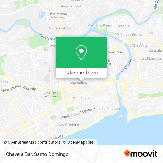 Chavela Bar map