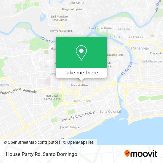 House Party Rd map