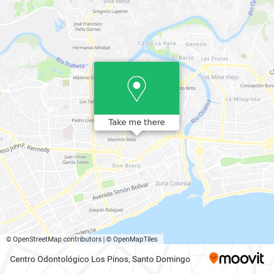 Mapa de Centro Odontológico Los Pinos