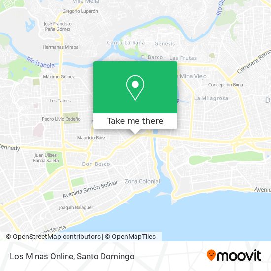 Los Minas Online map