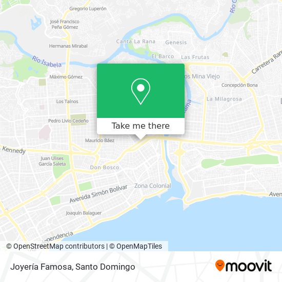 Mapa de Joyería Famosa