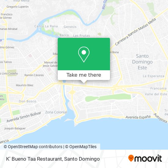 K' Bueno Taa Restaurant map
