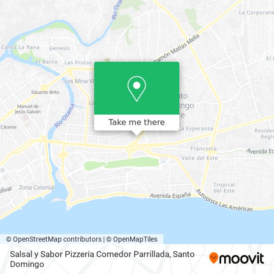 Salsal y Sabor Pizzería Comedor Parrillada map