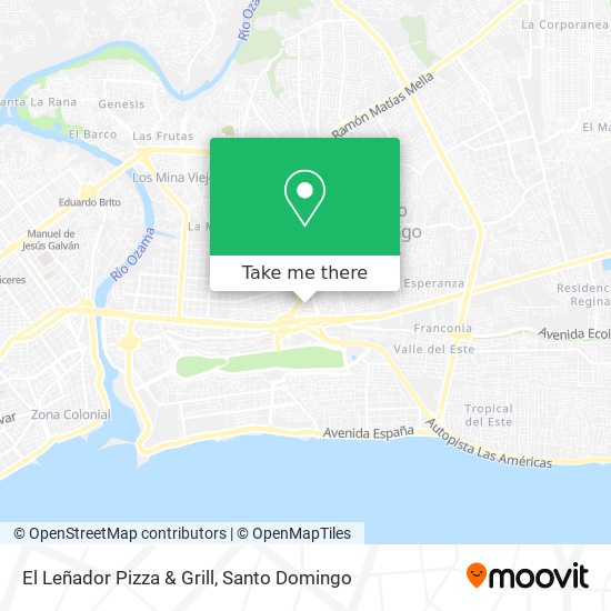 El Leñador Pizza & Grill map