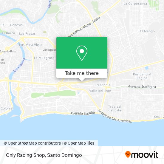 Only Racing Shop map