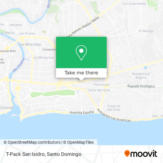 T-Pack San Isidro map