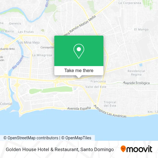 Mapa de Golden House Hotel & Restaurant