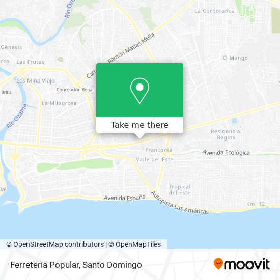 Ferretería Popular map