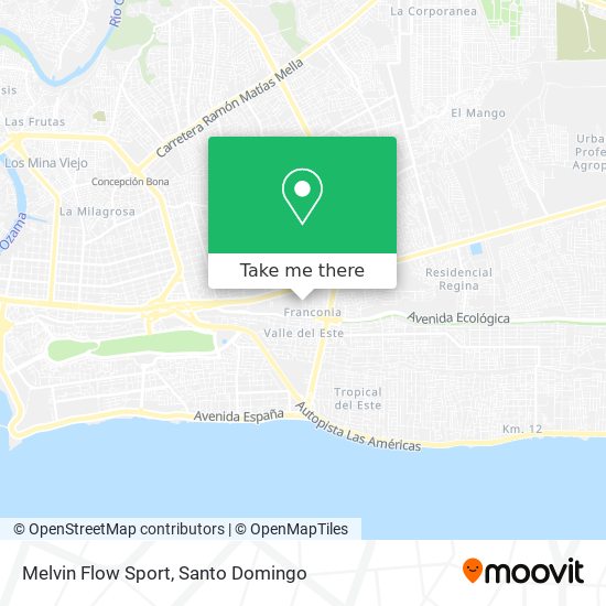 Mapa de Melvin Flow Sport