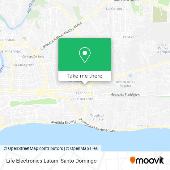 Life Electronics Latam map