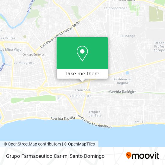 Grupo Farmaceutico Car-m map