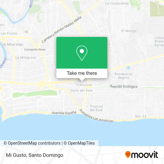 Mi Gusto map