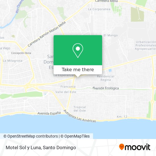 Motel Sol y Luna map
