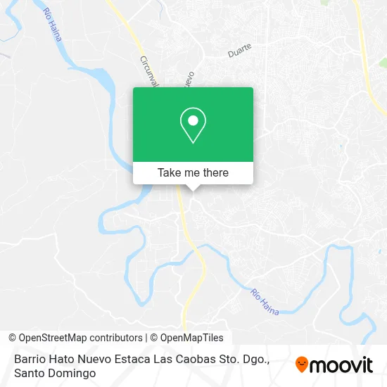 Barrio Hato Nuevo Estaca Las Caobas Sto. Dgo. map