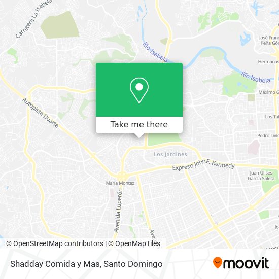 Shadday Comida y Mas map