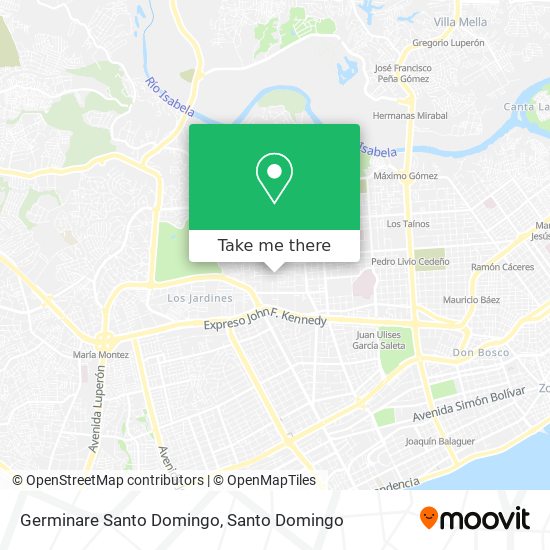 Germinare Santo Domingo map