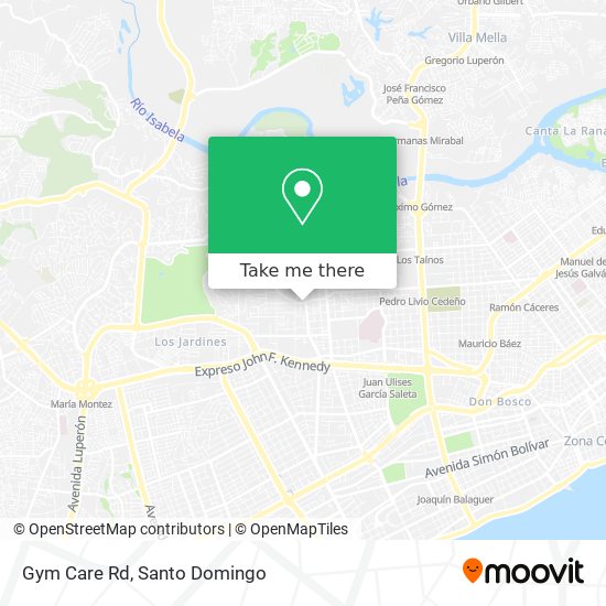 Gym Care Rd map