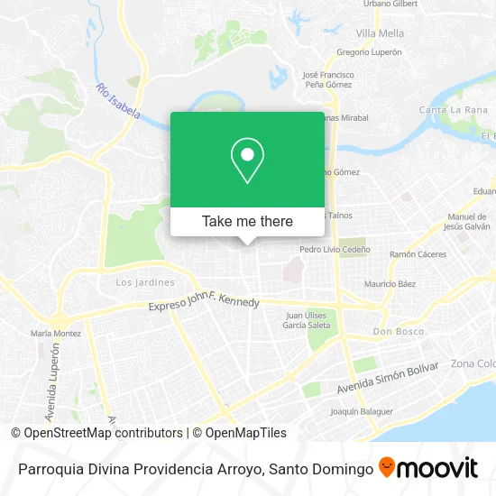Parroquia Divina Providencia Arroyo map