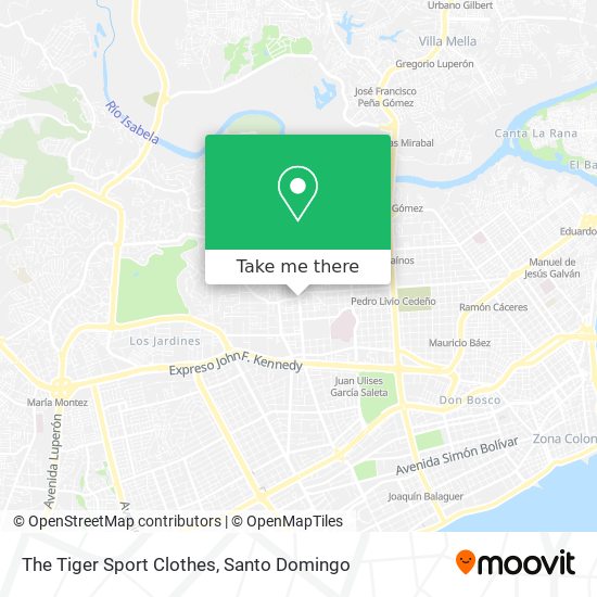 The Tiger Sport Clothes map