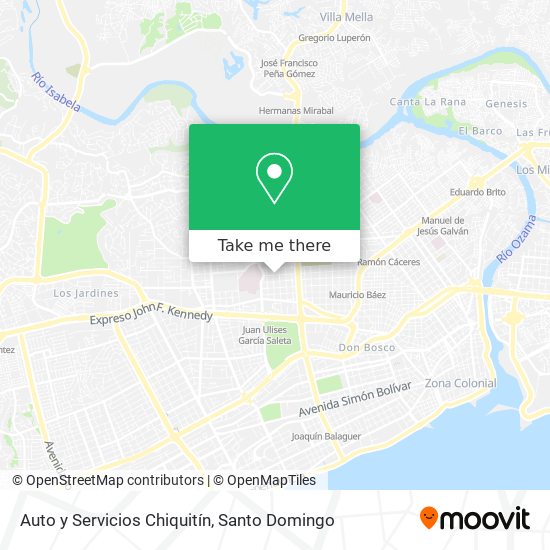 Mapa de Auto y Servicios Chiquitín