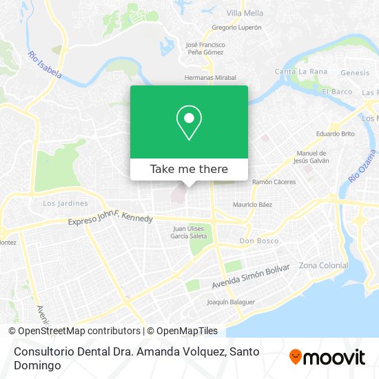 Consultorio Dental Dra. Amanda Volquez map