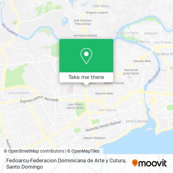 Fedoarcu-Federacion Dominicana de Arte y Cutura map