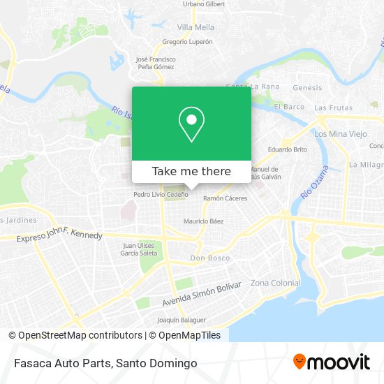 Fasaca Auto Parts map