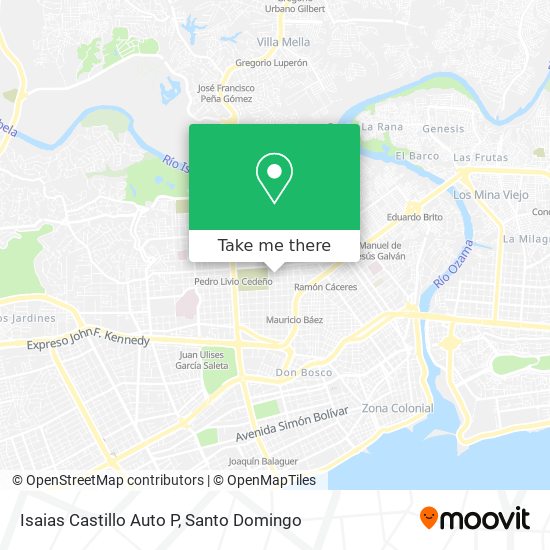Mapa de Isaias Castillo Auto P
