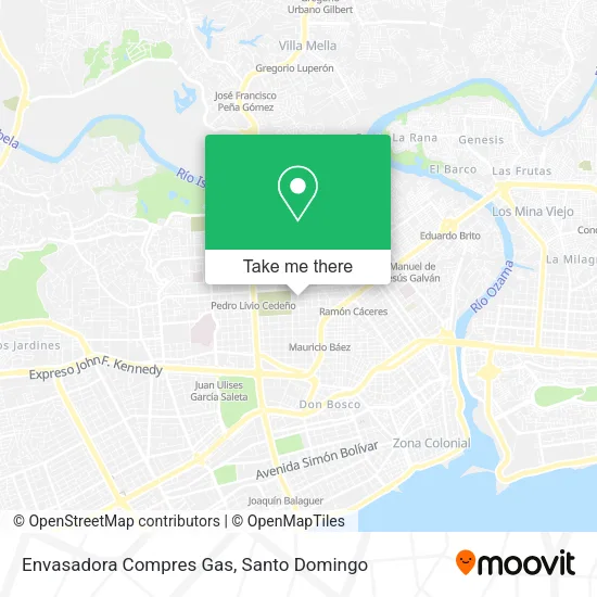 Mapa de Envasadora Compres Gas