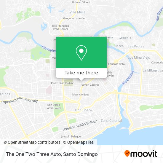 The One Two Three Auto map
