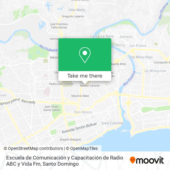 Escuela de Comunicación y Capacitación de Radio ABC y Vida Fm map