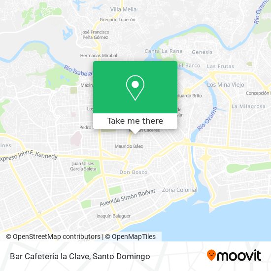 Bar Cafeteria la Clave map