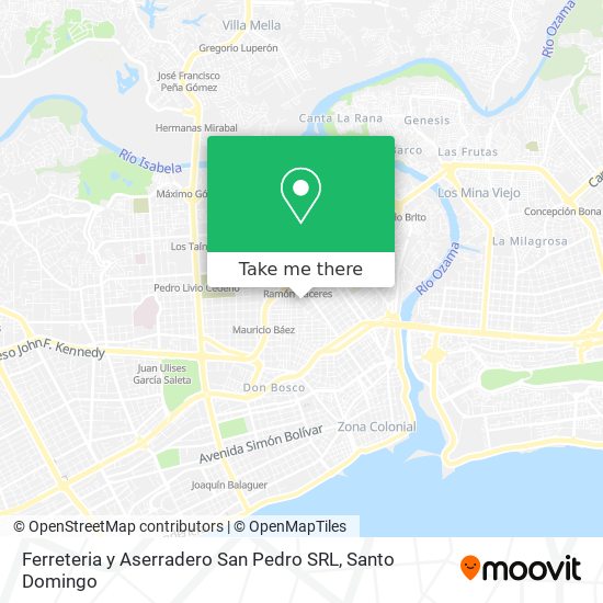 Ferreteria y Aserradero San Pedro SRL map