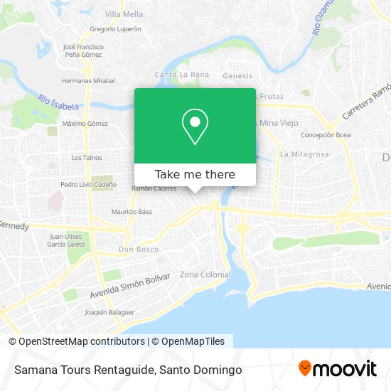 Samana Tours Rentaguide map