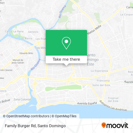 Family Burger Rd map