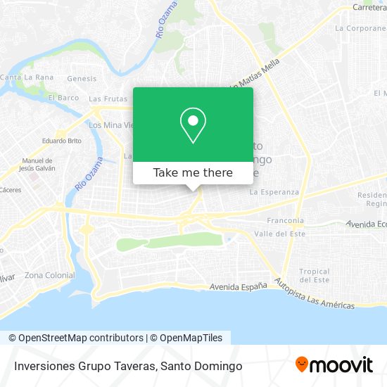 Inversiones Grupo Taveras map