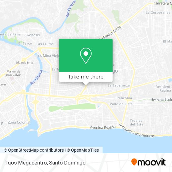 Iqos Megacentro map