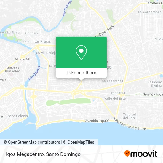 Mapa de Iqos Megacentro