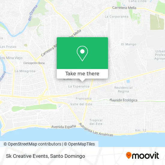 Sk Creative Events map