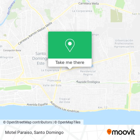 Motel Paraiso map