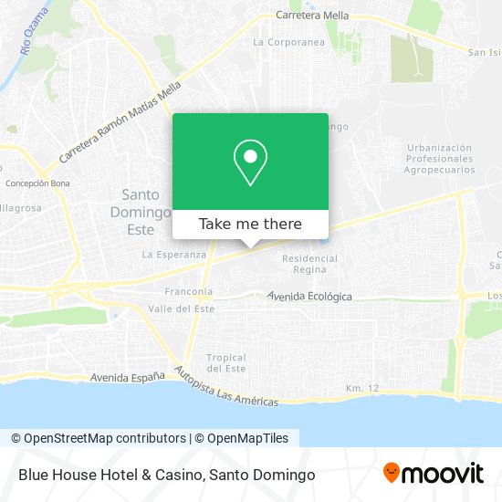 Blue House Hotel & Casino map