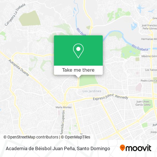 Academia de Béisbol Juan Peña map