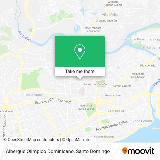 Albergue Olimpico Dominicano map