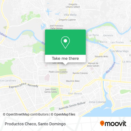 Productos Checo map