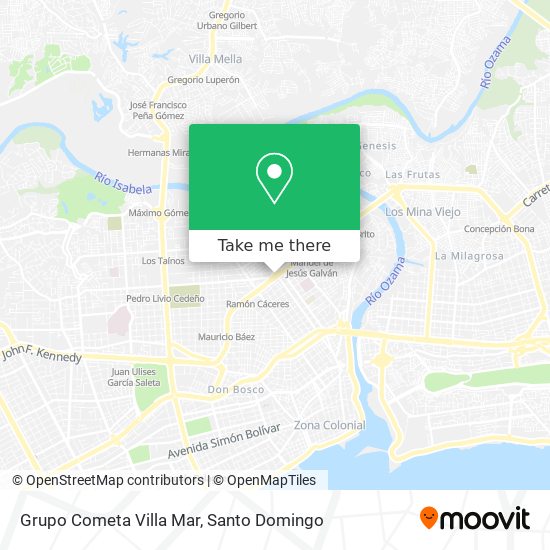 Grupo Cometa Villa Mar map