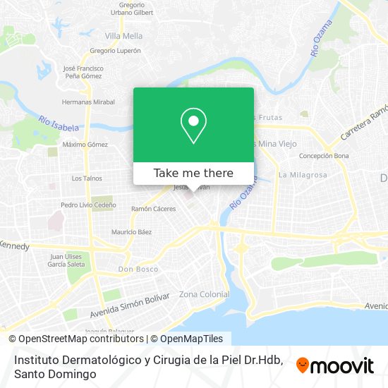 Instituto Dermatológico y Cirugia de la Piel Dr.Hdb map