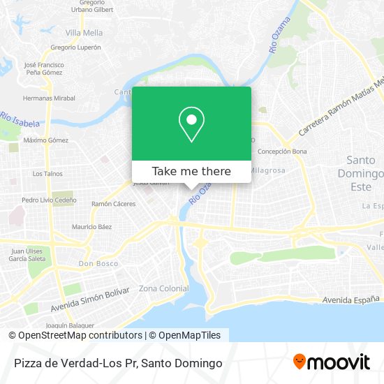 Pizza de Verdad-Los Pr map