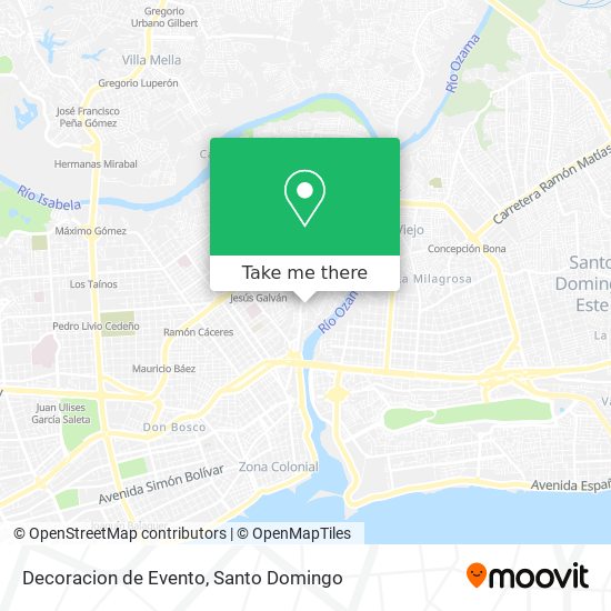 Mapa de Decoracion de Evento