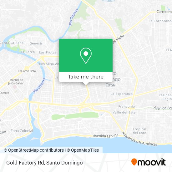 Gold Factory Rd map